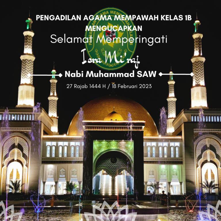 White Simple Isra Miraj Instagram Post